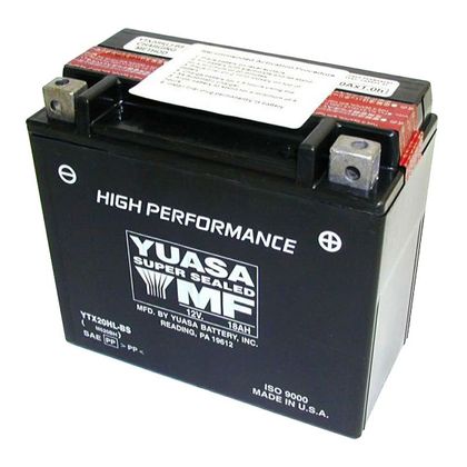 Batería Yuasa YTX20HL-BS AGM abierta con pack de ácido H Tipo ácido