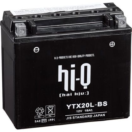 Batterie HI-Q YTX20L-BS AGM ouverte Type acide avec pack acide inclus