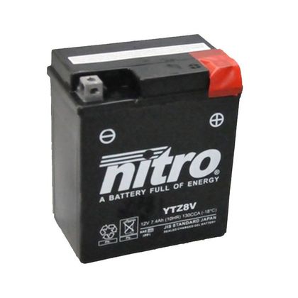 Batterie Nitro YTZ8V-SLA FERME TYPE ACIDE SANS ENTRETIEN/PRÊTE À L'EMPLOI