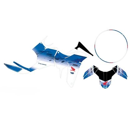 RiderUnik YUZA Decoratiekit - Wit / Blauw