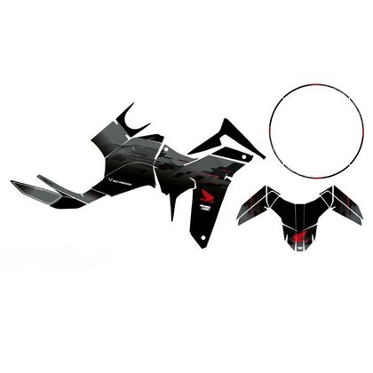 Kit déco RiderUnik YUZA BLACK - Noir