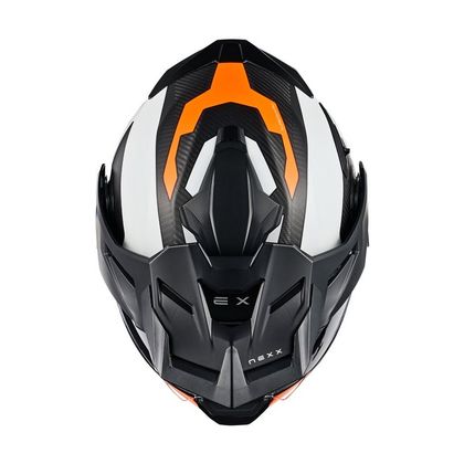 Nexx X.LIFECOUNTRY - TERRA Helm - Wit / Oranje