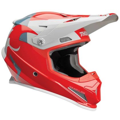 Casque cross Thor SECTOR SHEAR RED LIGHT GRAY 2019 Ref : TO2173 
