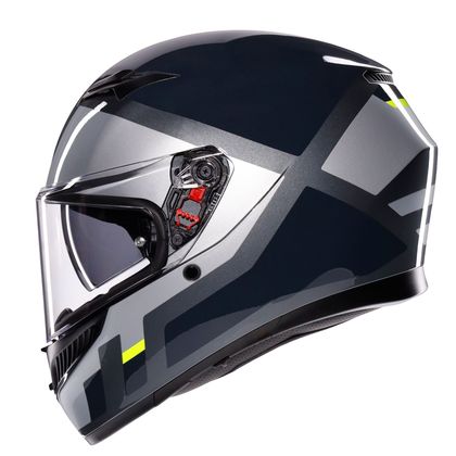 Casco AGV K3 - SHADE - Grigio / Giallo