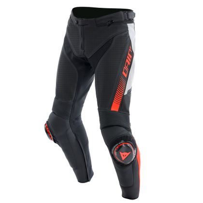 Pantaloni Dainese SUPER SPEED PERFORATED - Bianco / Rosso Ref : DN2093 