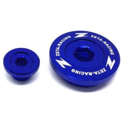 Bouchon de carter moteur Zéta  - Bleu