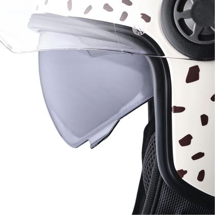 Casque jet GMS GELATO - Beige / Marron