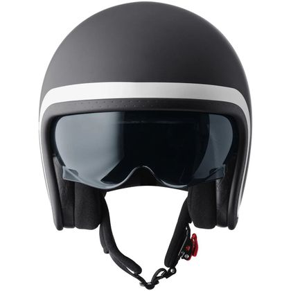 Casque jet GMS RIDE MATT - Noir / Blanc