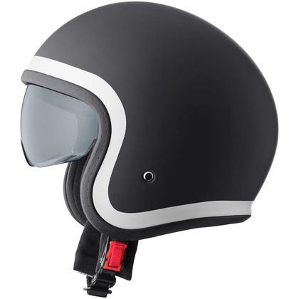 Casque jet GMS RIDE MATT - Noir / Blanc