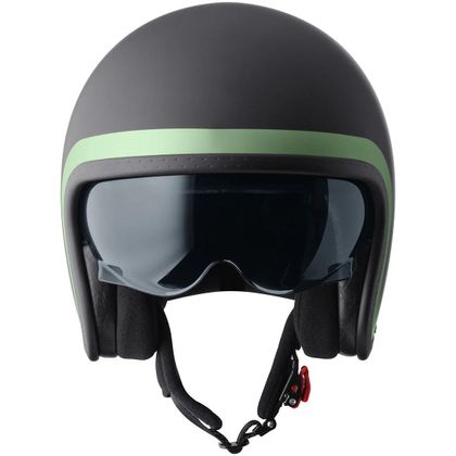 GMS RIDE MATT Jet-hjelm - Sort / Hvid