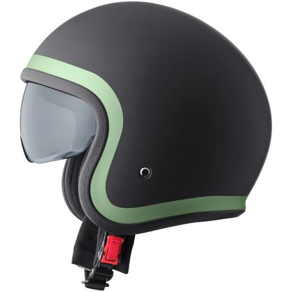GMS RIDE MATT Jet-hjelm - Sort / Hvid