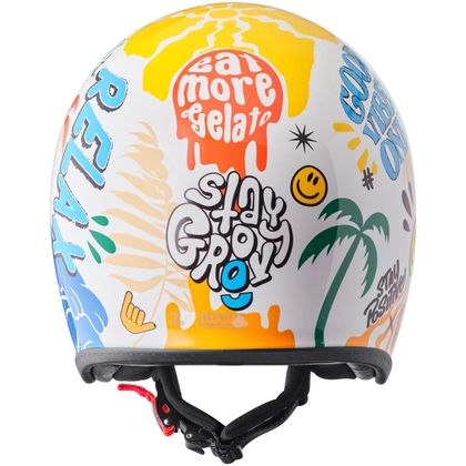 Casque jet GMS RIDE AND SURF - Blanc / Jaune