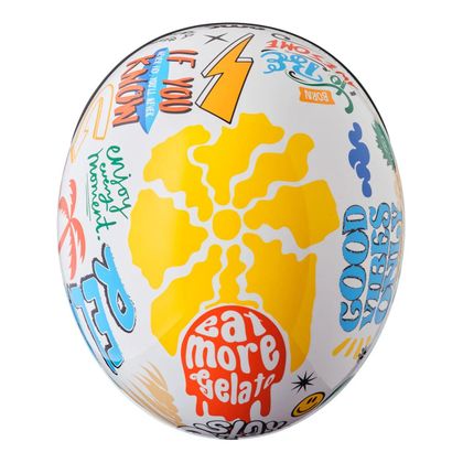 Casque jet GMS RIDE AND SURF - Blanc / Jaune