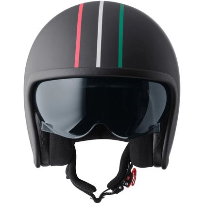 Casque jet GMS RIDE IN ITALY - Vert / Blanc