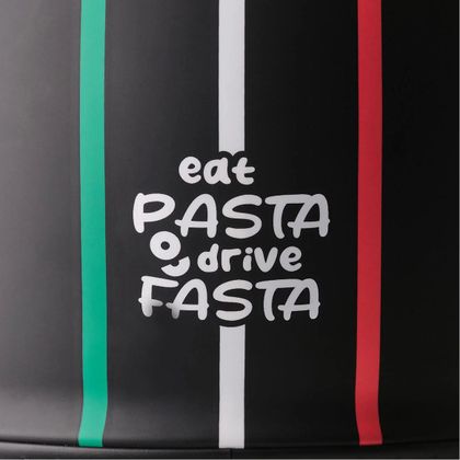 Casque jet GMS RIDE IN ITALY - Vert / Blanc
