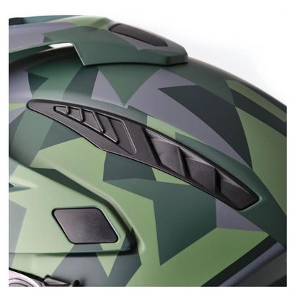 Casque intégral GMS ADVENTUS CAMO MATT - Vert / Noir