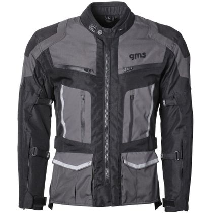 Veste Moto GMS TIGRIS WATERPROOF - Noir / Gris Ref : GMS0034 