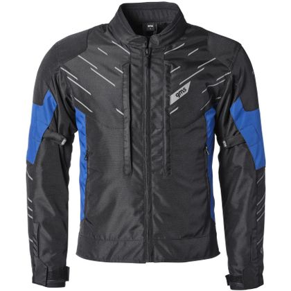 GMS KASAI WATERPROOF Motorbike Jacket - Black / Blue Ref : GMS0044 