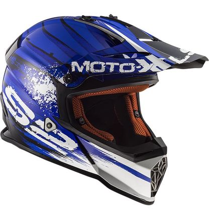 Casco de motocross LS2 MX437 - FAST - GATOR BLUE 2019 Ref : LS0440 