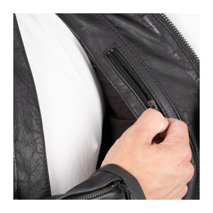 Blouson Moto Oxford HOLTON - Noir