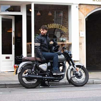Blouson Moto Oxford HOLTON - Noir