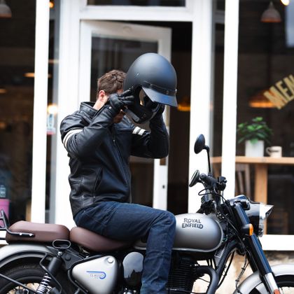 Blouson Moto Oxford HOLTON - Noir
