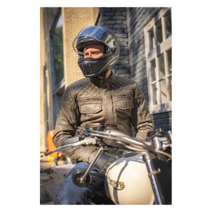 Oxford HARDY 2.0 WAX Motorjas - Groen