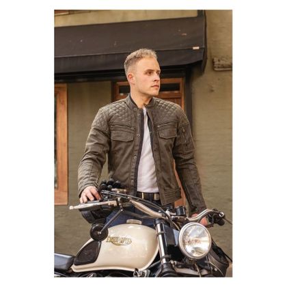 Oxford HARDY 2.0 WAX Motorjas - Groen