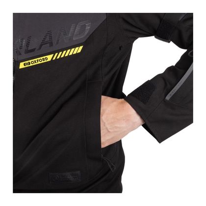 Oxford HINTERLAND 2.0 DRY2DRY TRILAMINATE Motorvest - Zwart / Grijs