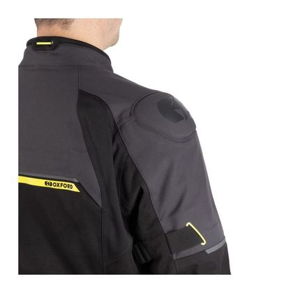 Oxford HINTERLAND 2.0 DRY2DRY TRILAMINATE Motorvest - Zwart / Grijs