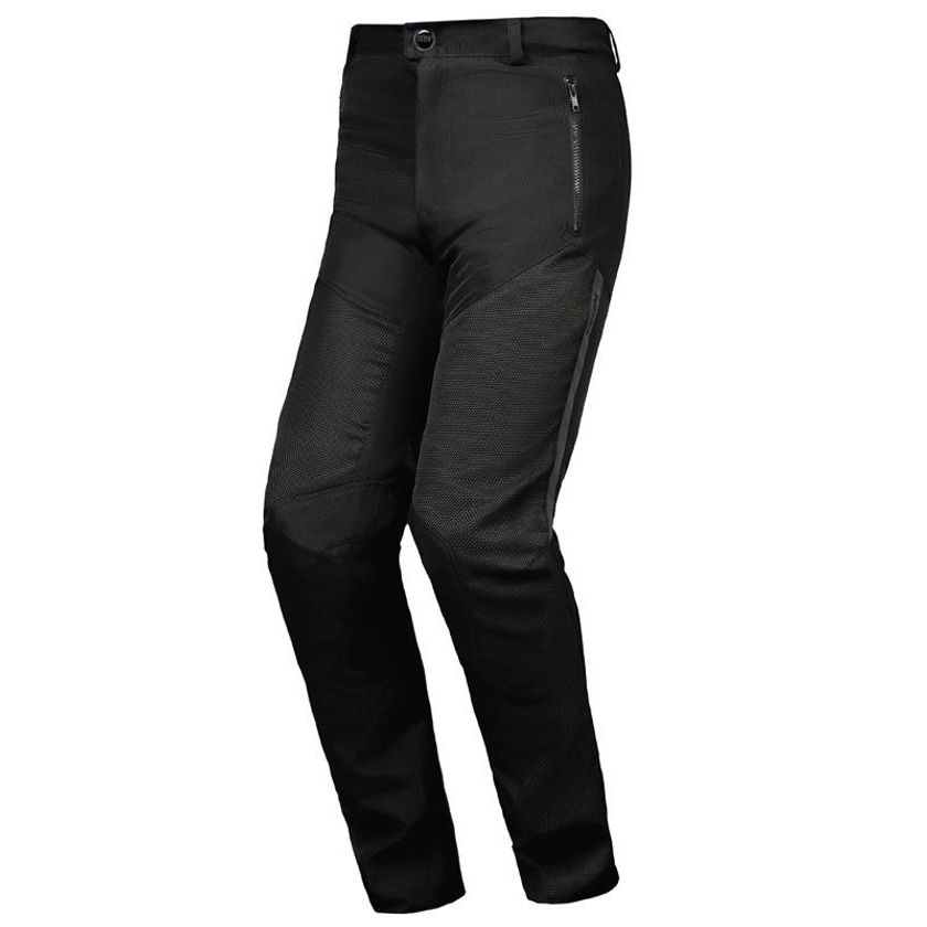 Pantalon Moto ROADTRIP Homme Toutes Saisons - Certifié CE - Polyester 600D, Protections Genoux/hanches - Noir