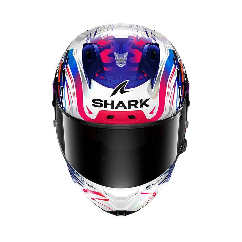 casco integrale Shark Aeron Gp Blank carbonio blu