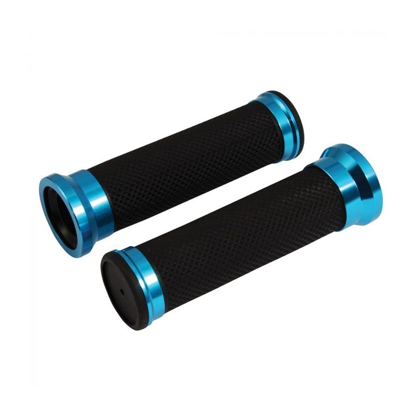 Poignées De Guidon Moto Universelles 22 Mm - Doré, Alliage Aluminium, Antidérapantes - Pour Accélérateur Rotatif