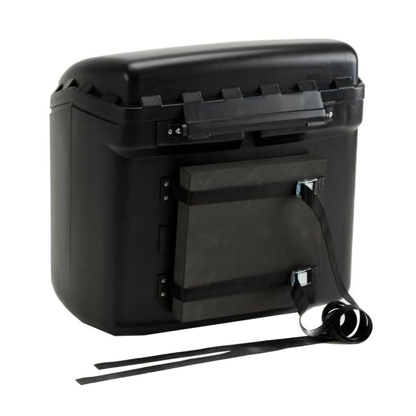 Top Case Moto Universel 45L - Étanche, Avec Serrure Et Dossier - Compatible Scooter Et Moto - Support Inclus