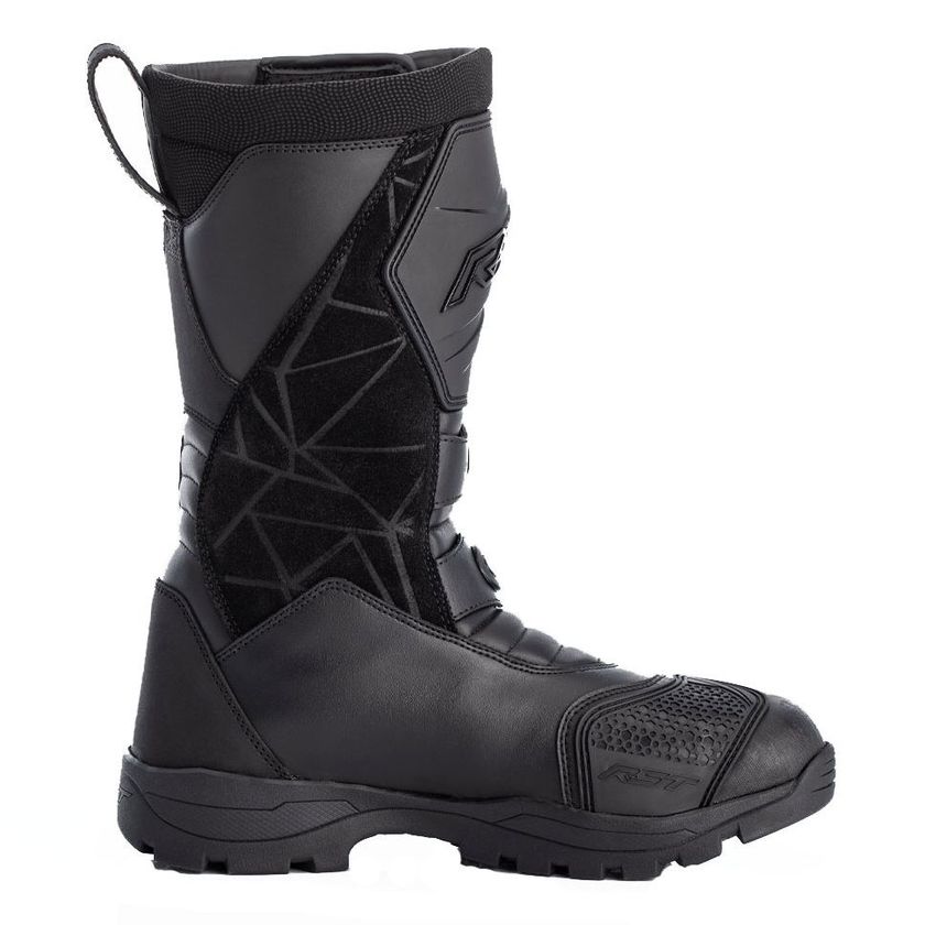 RST S1 Bottes Moto Homme Cuir Noir/Blanc – Ventilation Perforée, Certification CE, Taille 45