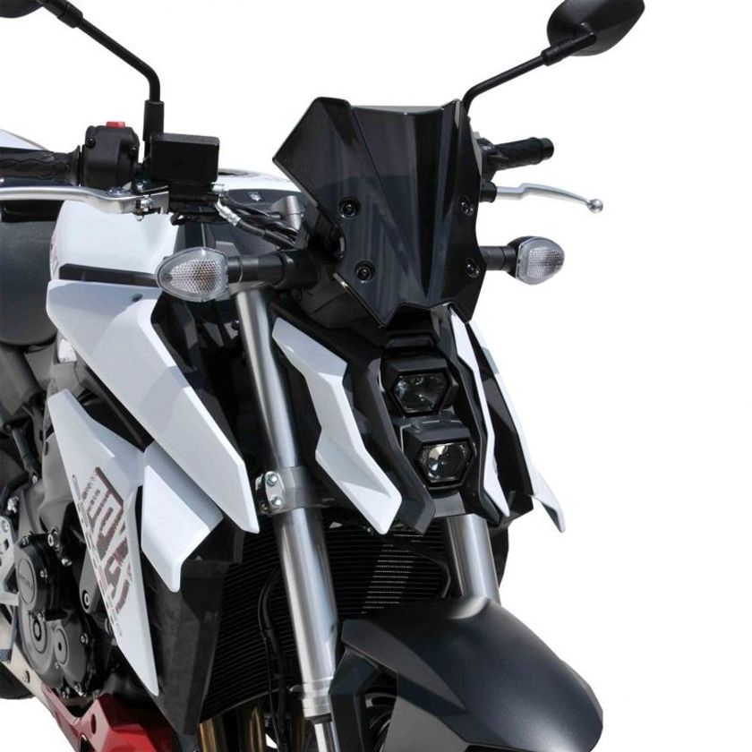 Saute-vent Ermax Noir Pour Kawasaki Z650 2017/2019 - Accessoire Tuning Homologué TUV