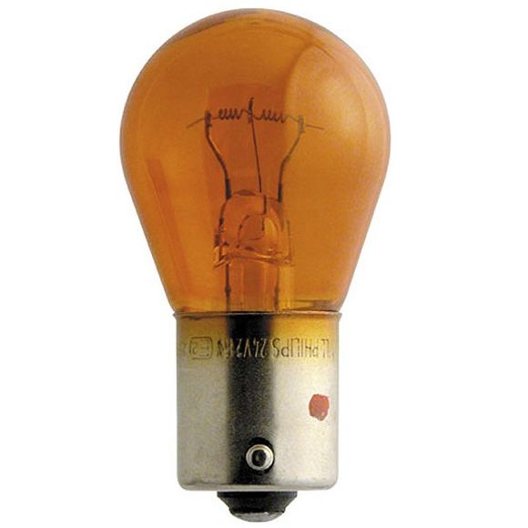 Lampada freccia PY21W ambra 12V 21W BAU15s