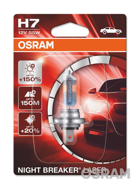 Lampada H7 Night Breaker Laser 12V 55W