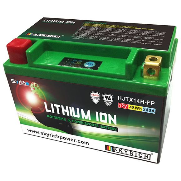 Batteria litio Skyrich YTX12-BS/YTX12A-BS rif. S48145