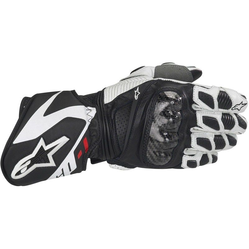 Alpinestars Gants De Moto Courts Gant De Moto SP-2 V3 Gant De Sport Noir/ Blanc/rouge M, Unisexe, Sportler, Toute L'année, Noir/Blanc/Rouge, M